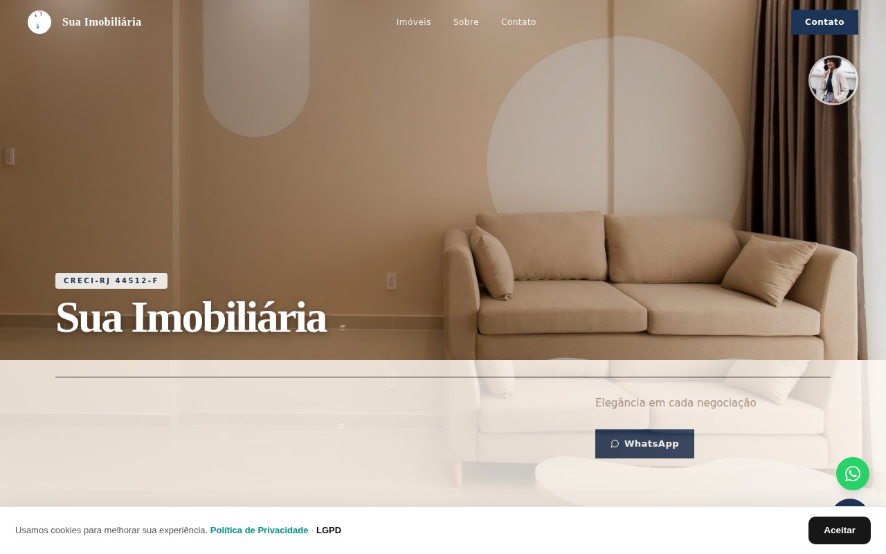 Modelo Corretor Elegante